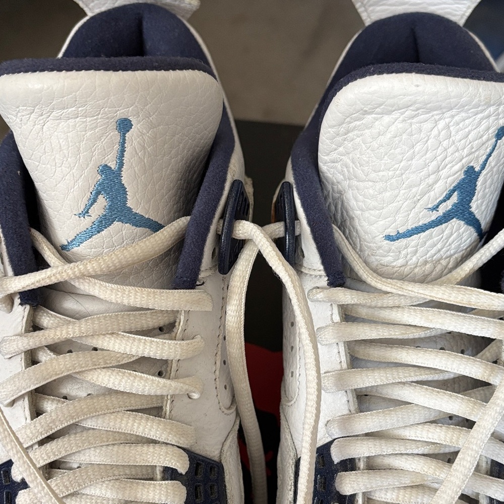 Jordan White and Blue Sneakers